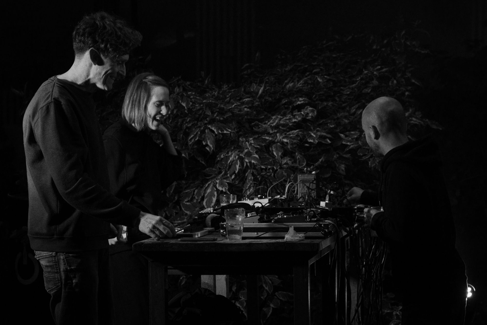 Black and white photo of Mad4ce Ambient project in Prague